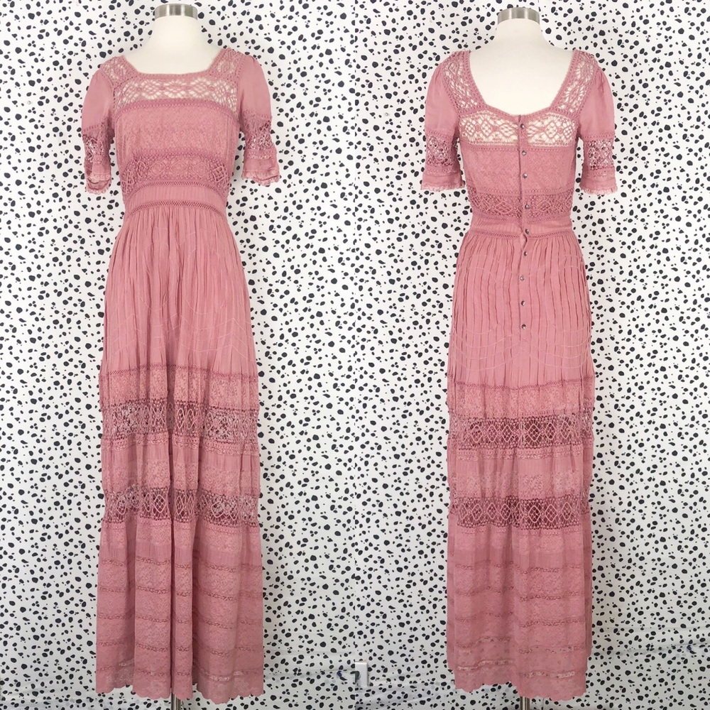 NEW Free People | Mix In the Crochet Maxi Dress - Picture 2 of 8
